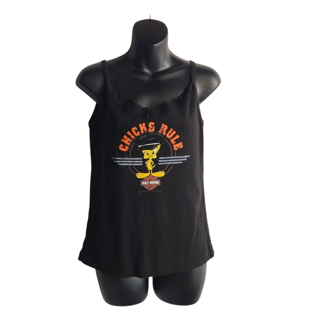 Harley-Davidson Women's Black Tank Top Size Medium
